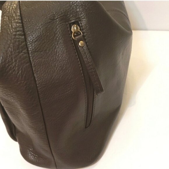 Hobo International Brown Leather Shoulder Hobo Bag - Picture 6 of 16